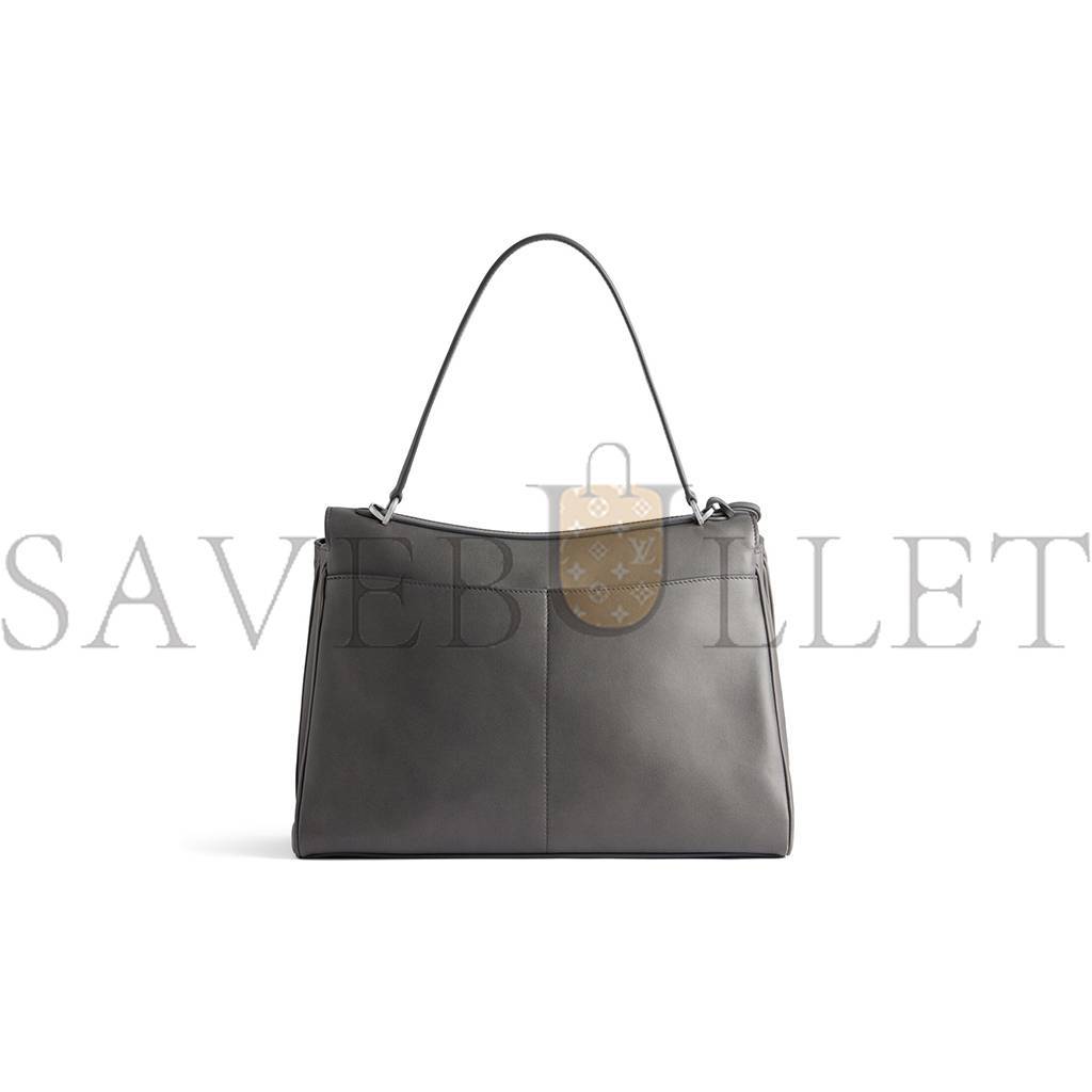 BALENCIAGA WOMEN'S RODEO MEDIUM HANDBAG IN GREY (35*23*11cm)